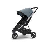 Otroški voziček Thule Spring s srebrnim okvirjem in turkizno streho