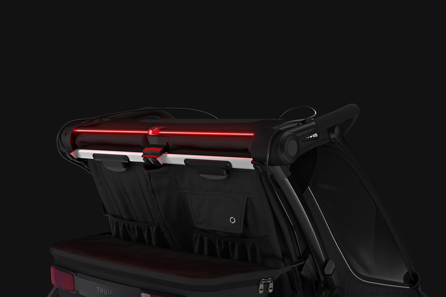 Kolesarska otroška prikolica Thule Chariot Sport 2  za 2 otroka, črna - Image 5