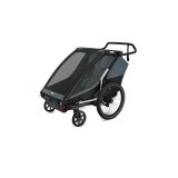 Kolesarska otroška prikolica Thule Chariot Cab multisport, temno siva